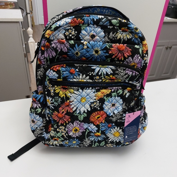 Vera Bradley Handbags - XL Campus Backpack Daisies NWT
